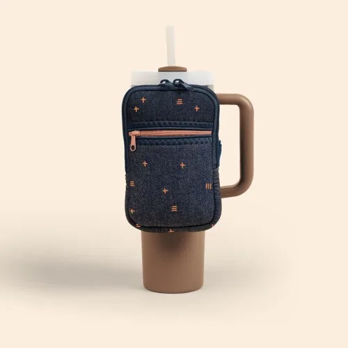 Large Denim Neoprene Hydro Pouch view 2