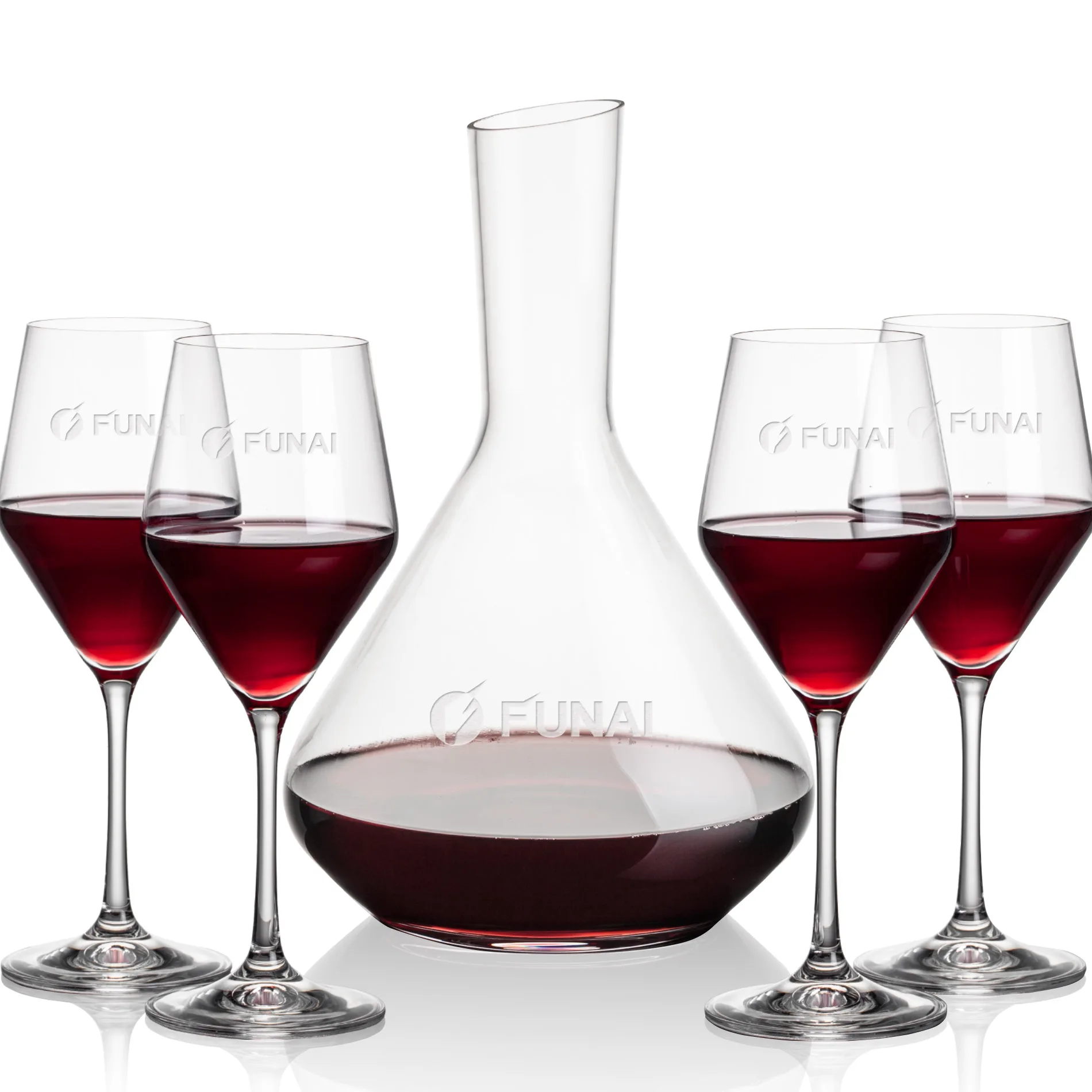 Stemmed Set, Bengston Wine Set, Carafe & 4 Wine