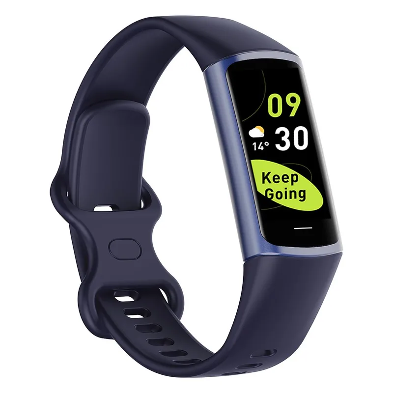 Intelligent Galaxy Chillband Slim Hr Color Watch - Blue
