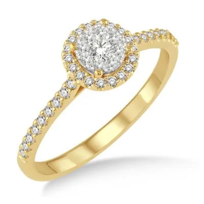 Jilco Inc Round Diamond Cluster Ring - Size 6.5