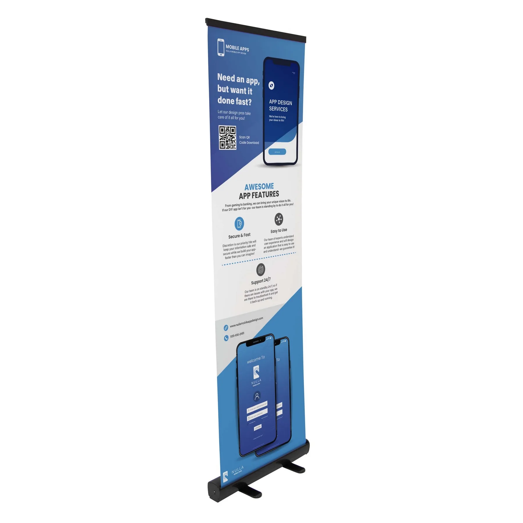 24" LiteWay Economy Retractor Kit No-Curl Hybrid