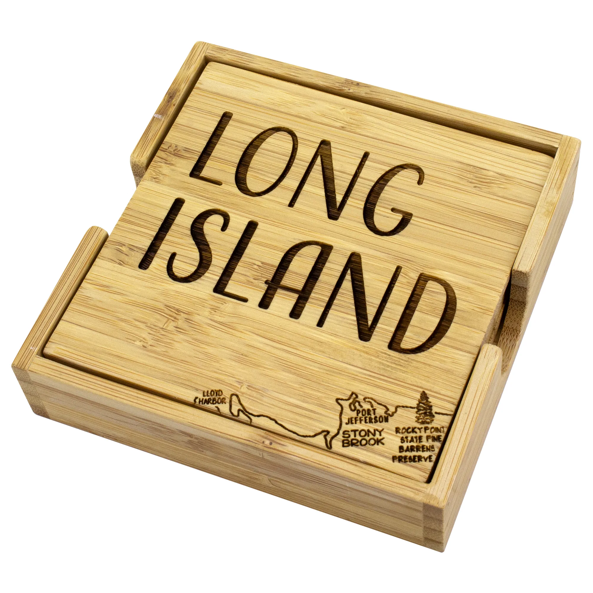 Long Island Puzzle Coaster Set view 6