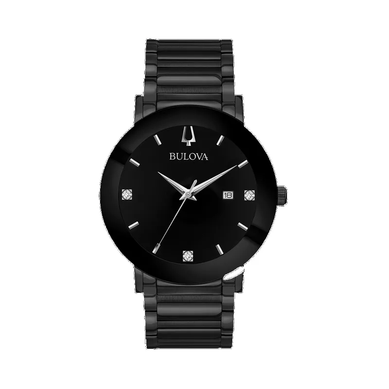 Bulova Men's Octava Crystal Stainless Steel Watch