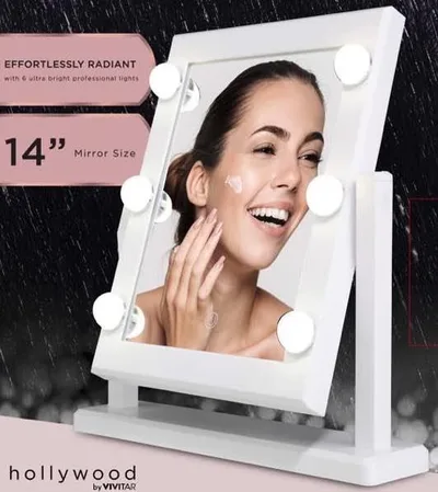 Health Beauty & Fitness Hollywood By Vivitar 14" Lighted Large Vanity Mirror