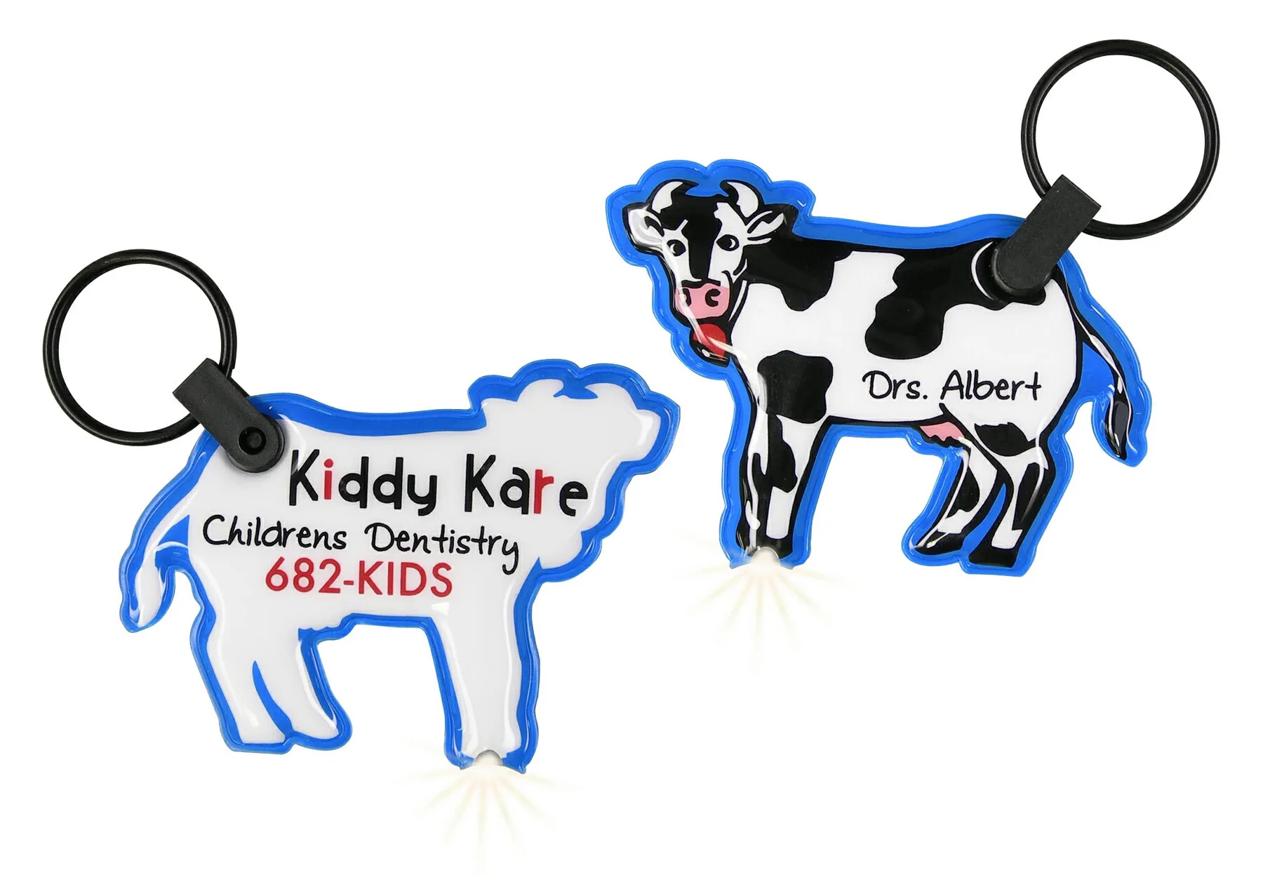ShapeLights™ Color-A-Shape Key Ring Flashlight (Cow)