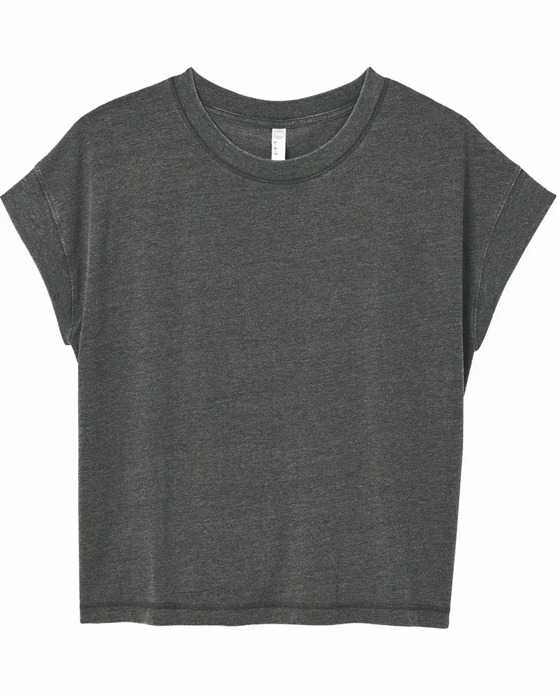 LAT Ladies' Relaxed Vintage Wash T-Shirt view 2