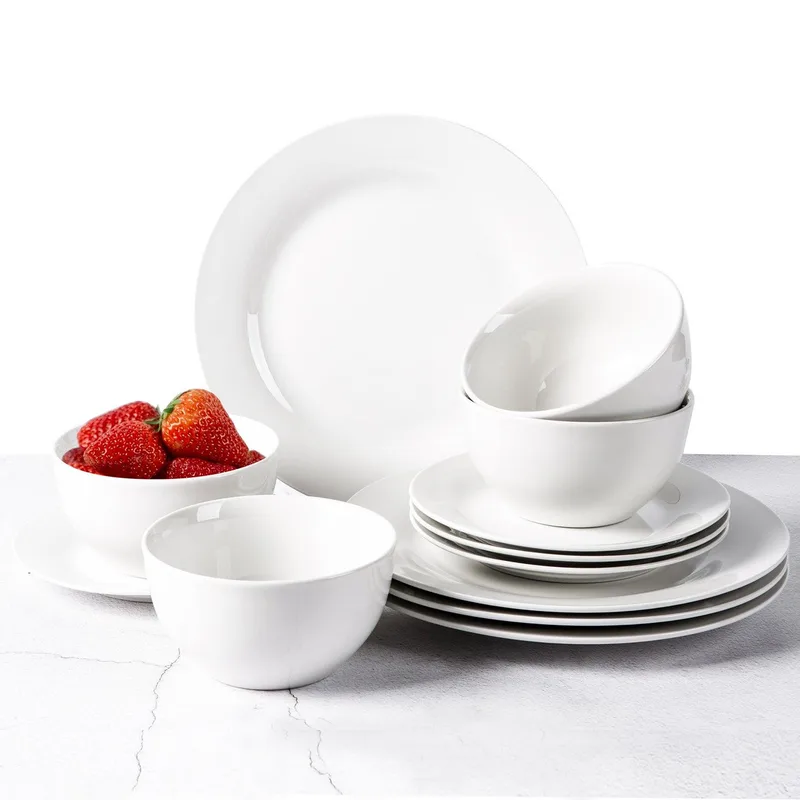 Gourmet Edge 12Pc Porcelain Dinnerware Set