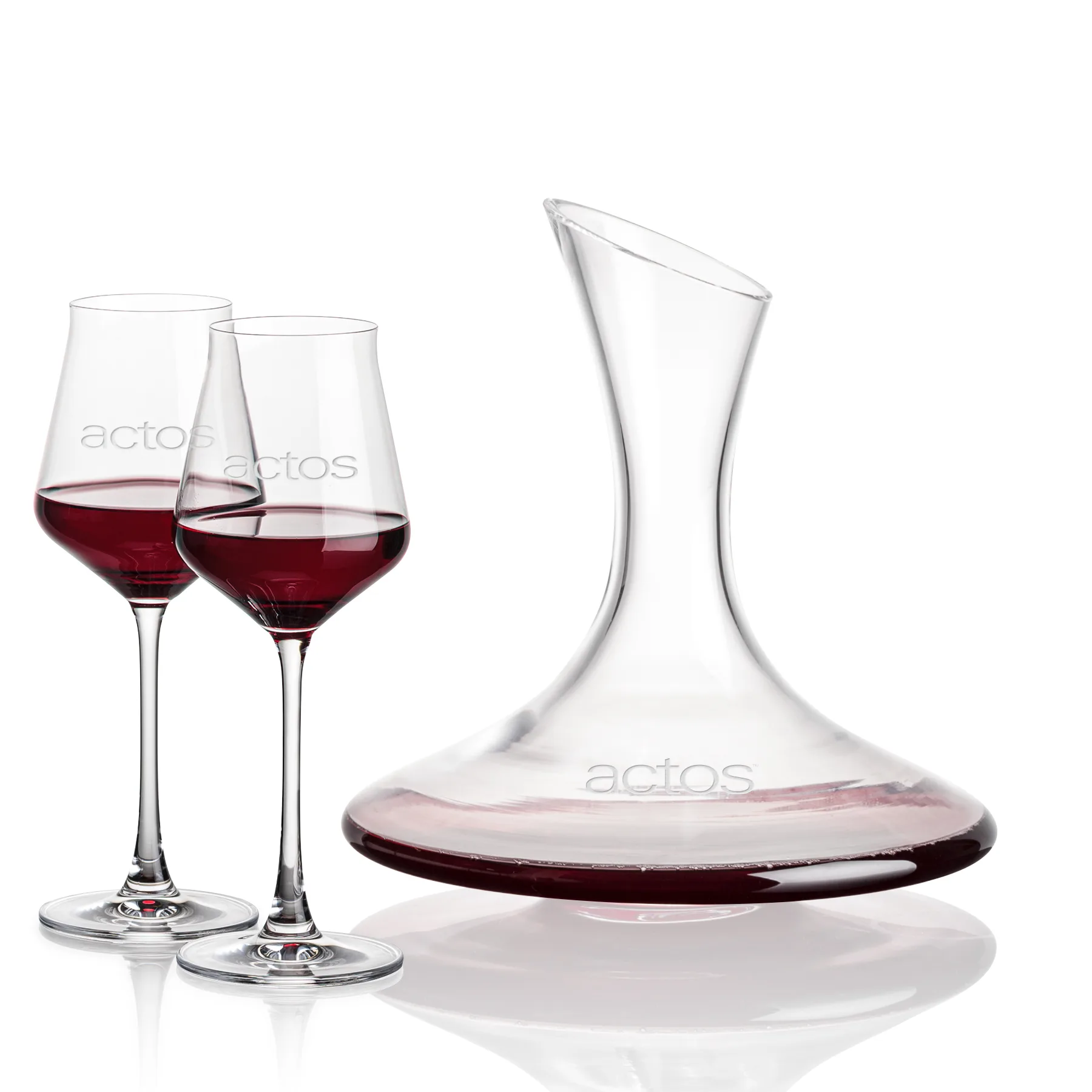 Stemmed Set, Bretton Wine Set, Carafe & 2 Wine