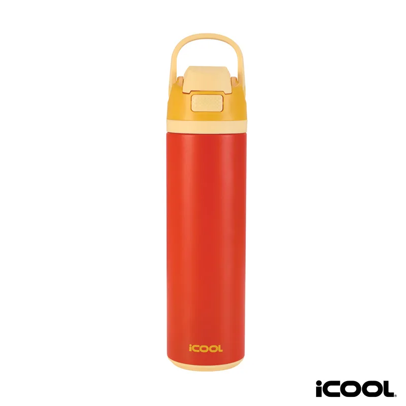 iCOOL Manitou 24 oz. Double Wall, Recycled Stainless Steel Water Bottle view 5