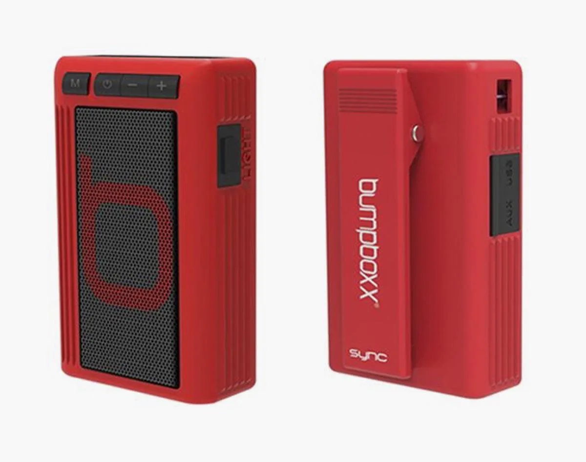 Bumpboxx Retro Pager Beeper Bluetooth Speaker, Red