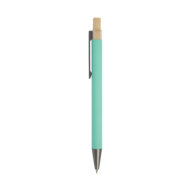 Arundi Recycled Aluminum Pen With Bamboo Plunger view 2