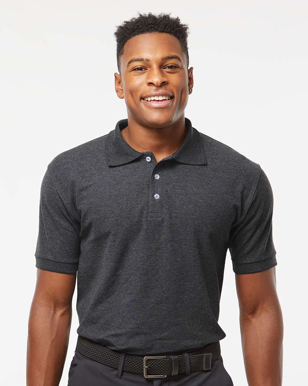 Tultex® Unisex 50/50 Sport Polo Shirt view 2