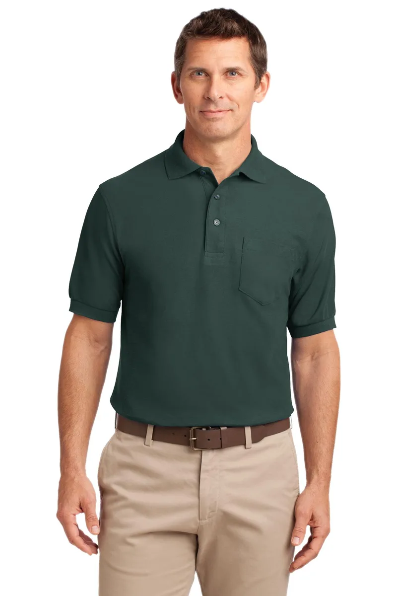 Port Authority® Silk Touch™ Polo with Pocket. view 3