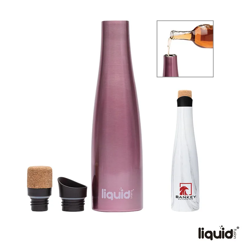 Liquid Fusion 25 oz. Vacuum Insulated Steel Wine Carafe / Bottle
