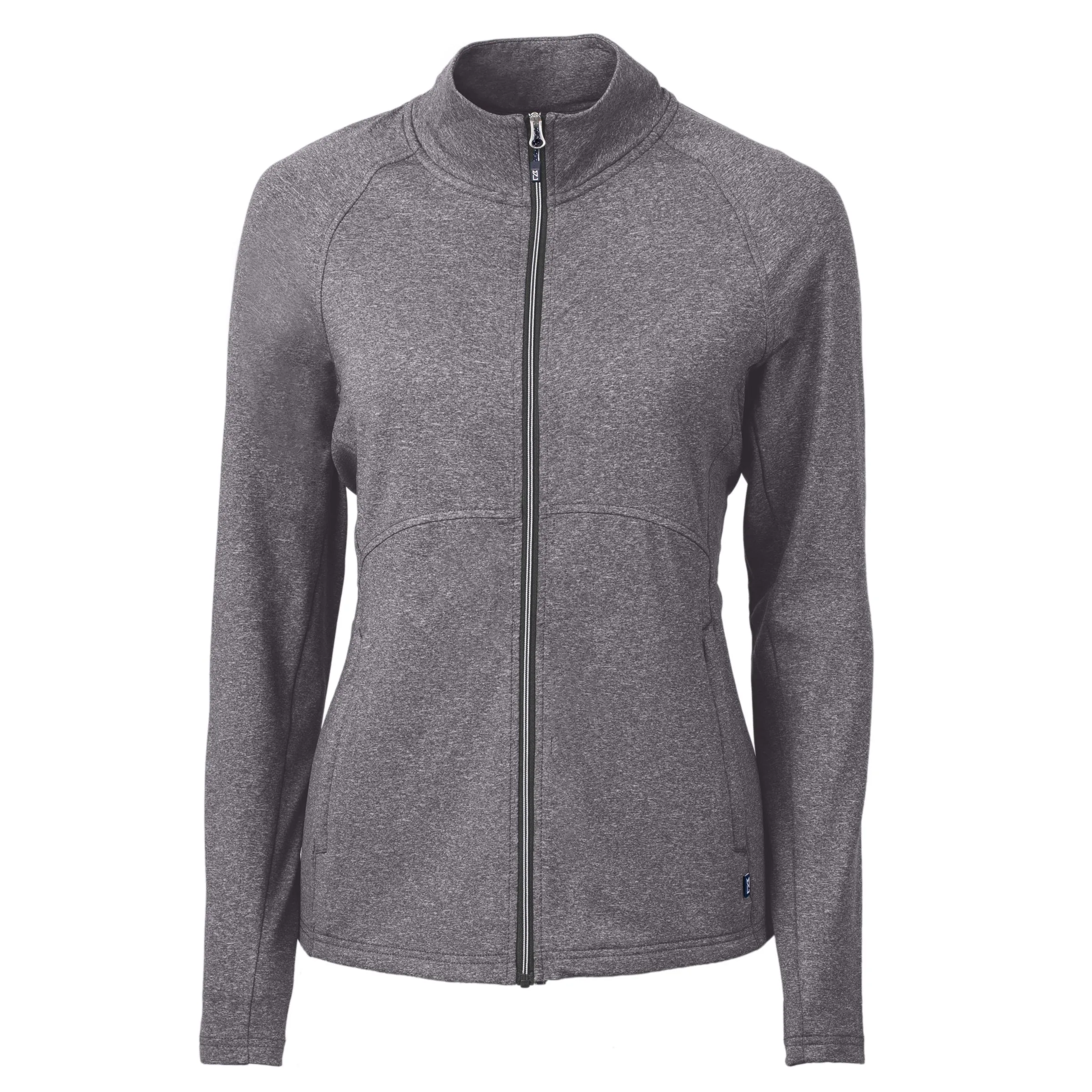 Cutter & Buck Adapt Eco Knit Heather Recycled Womens Full Zip view 2
