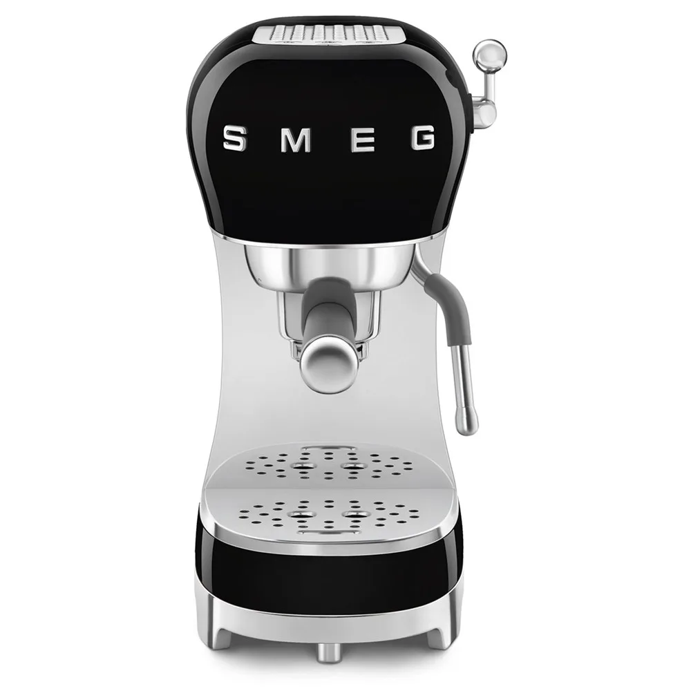 SMEG Espresso Coffee Machine - Black Glossy