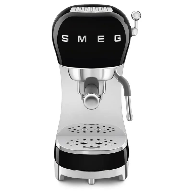 SMEG Espresso Coffee Machine - Black Glossy