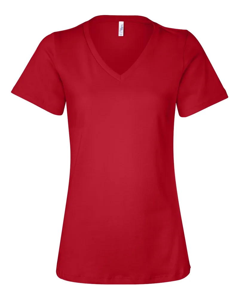 Bella+Canvas® Women's Relaxed Jersey V-Neck T-Shirt view 7