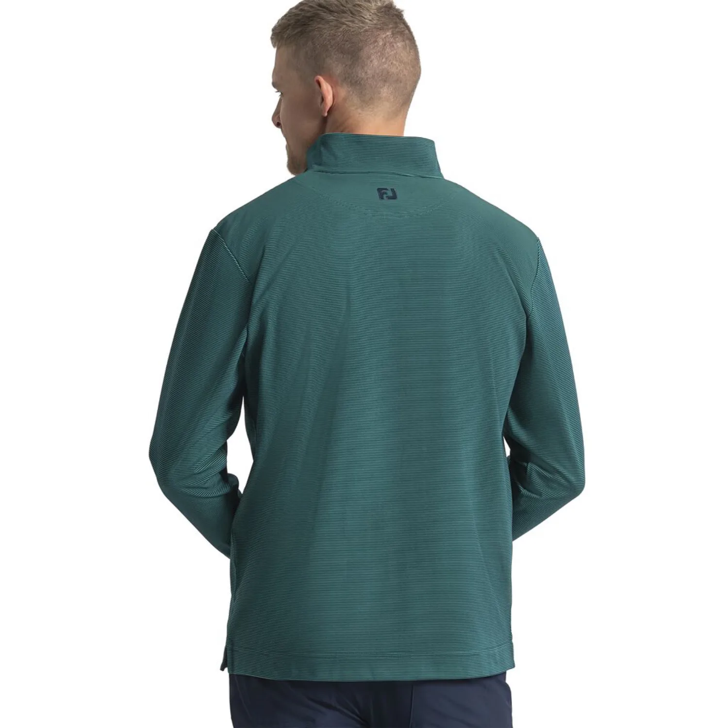 FootJoy® Ottoman Stripe Performance Quarter-Zip Pullover view 2