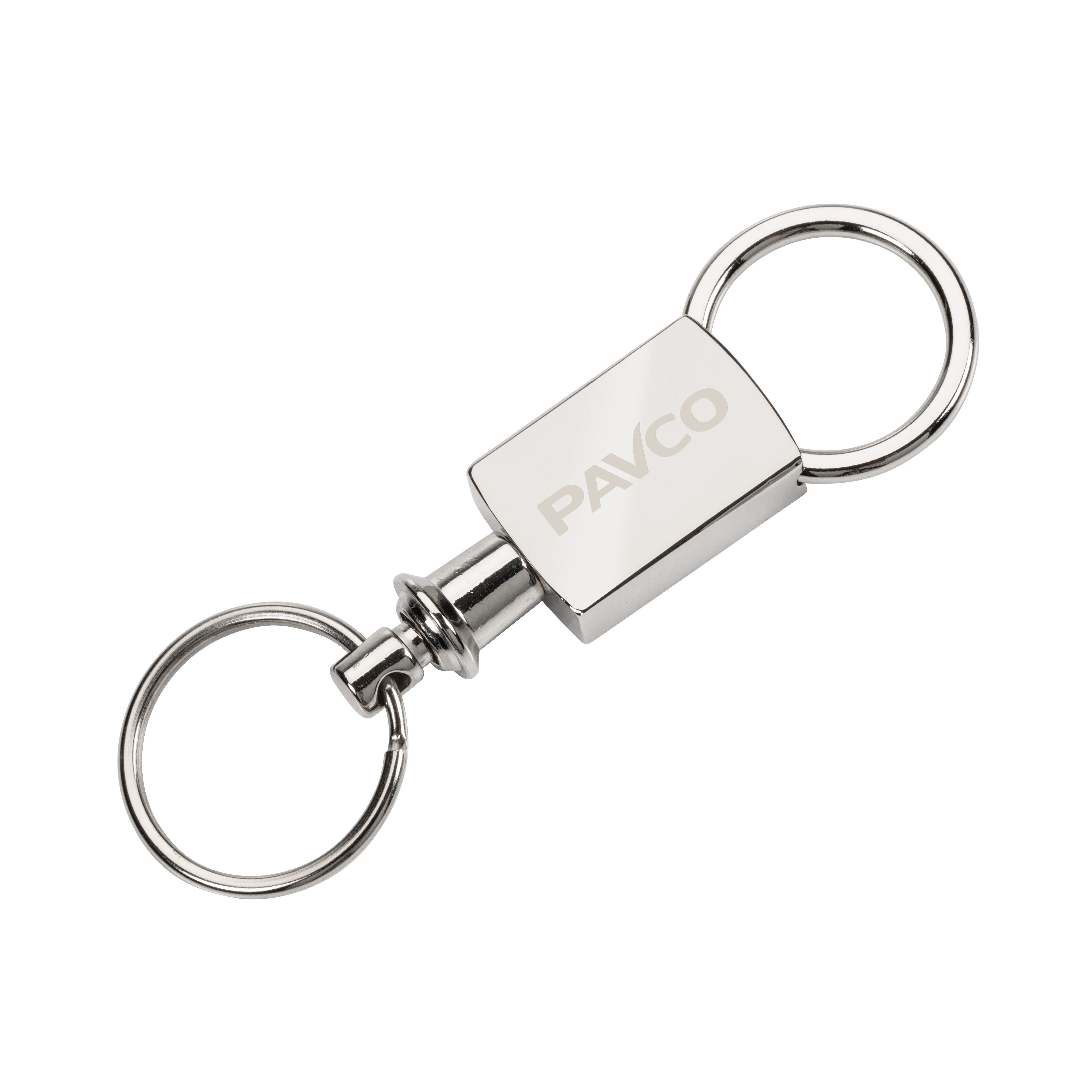 Pull Apart Keyring - Satin Silver