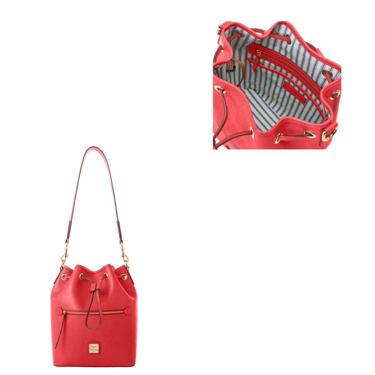 Dooney & Bourke Tomato Saffiano Drawstring