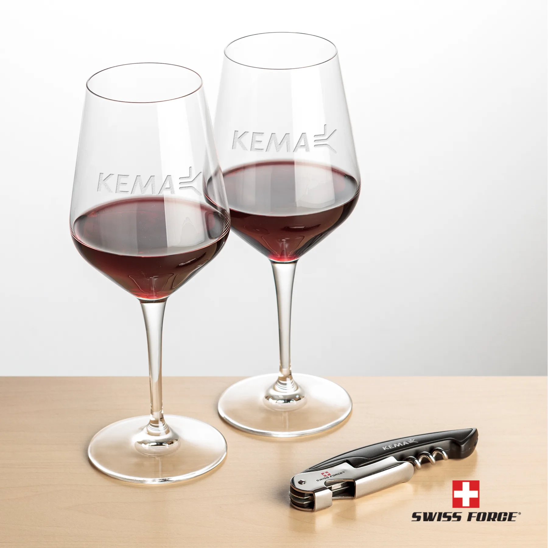Impressive Wine Set, Laser Engraving, Black