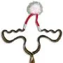 Moose with Santa Hat Multi-Color Inkbend Standard, Bent Pen