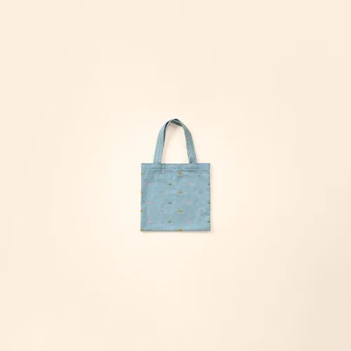 Continued Itty Bitty Colored Canvas/Denim Tote view 5