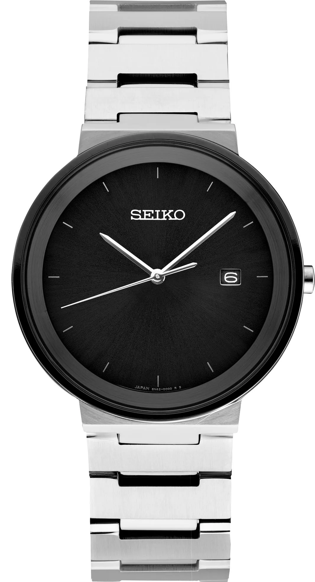 Seiko Watch Mens Essential Ss Black