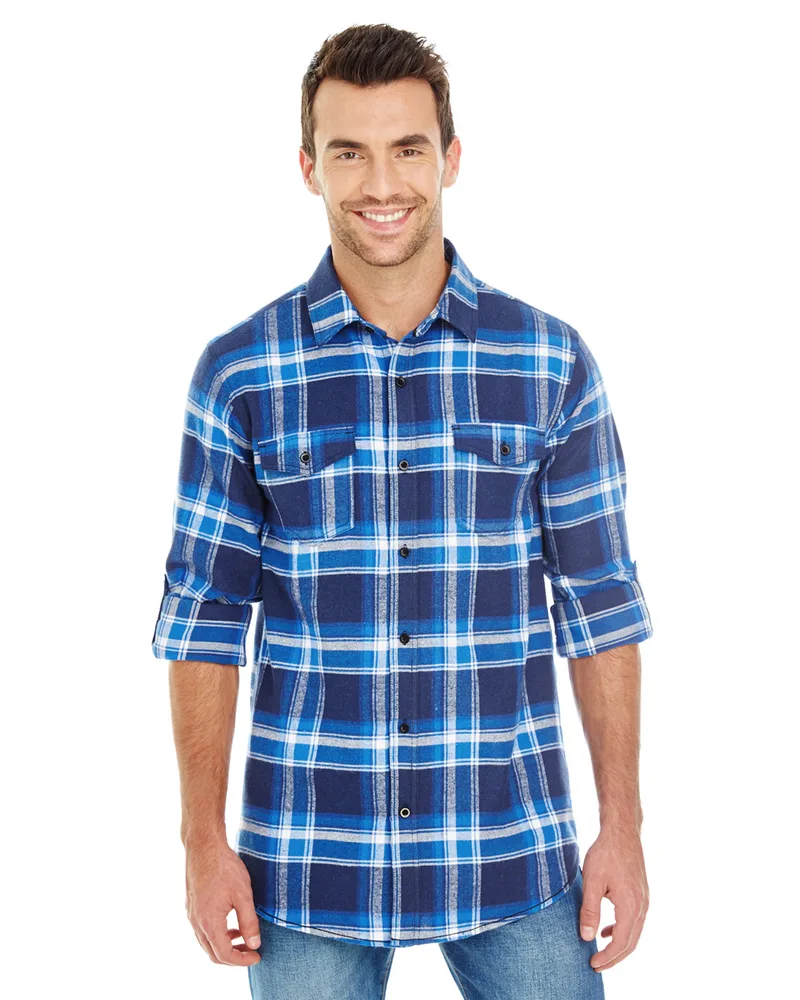 Burnside Men's Plaid Flannel Shirt view 6
