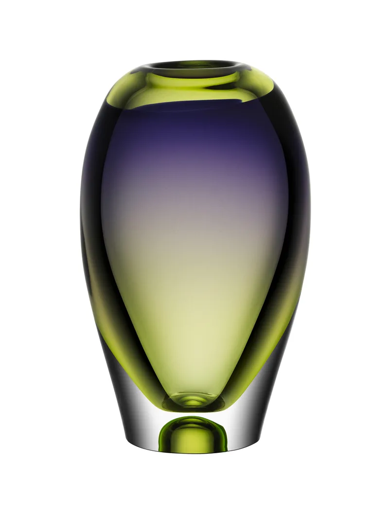Kosta Boda Vision Vase Green And Purple