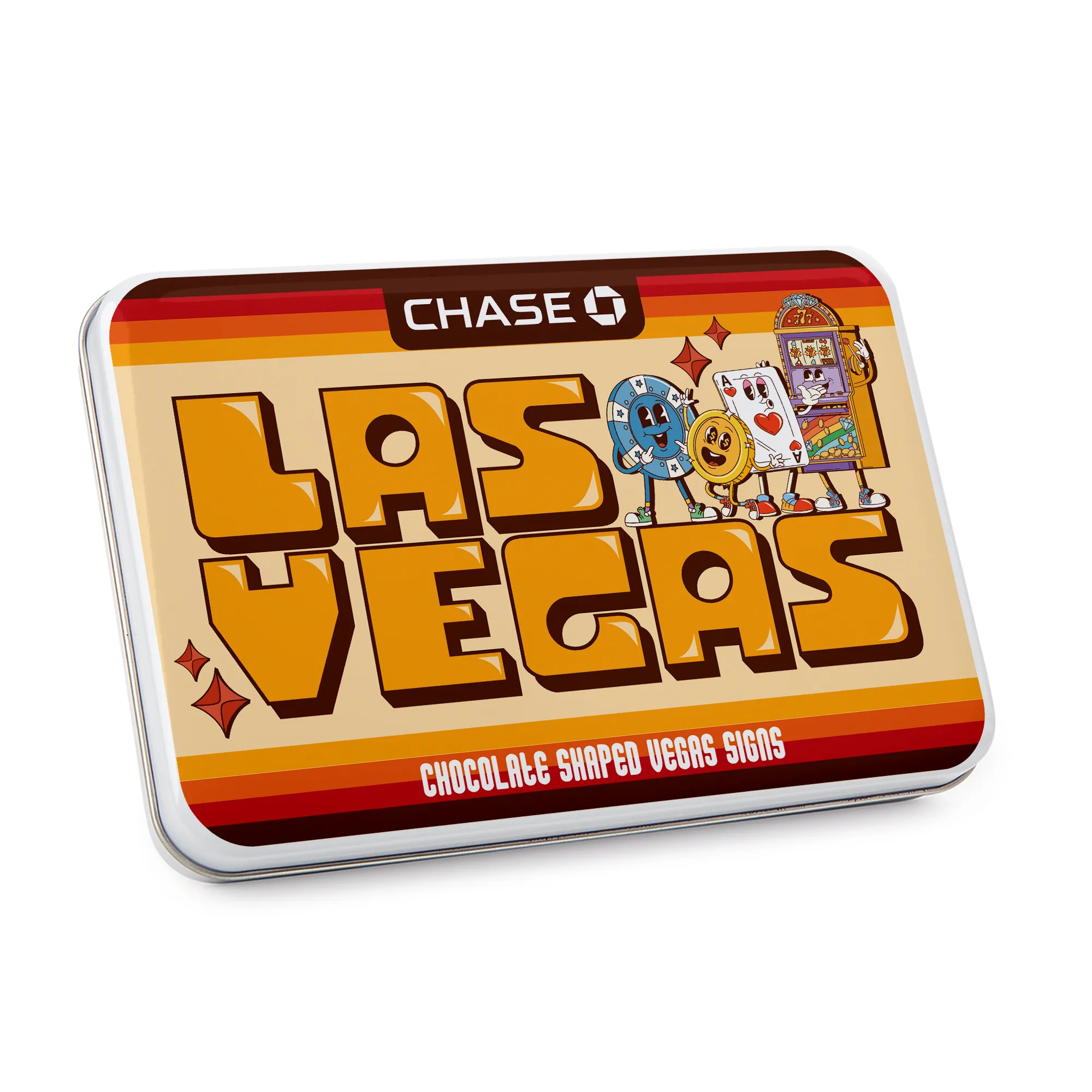 Gift Tin with Las Vegas Sign Chocolates view 2