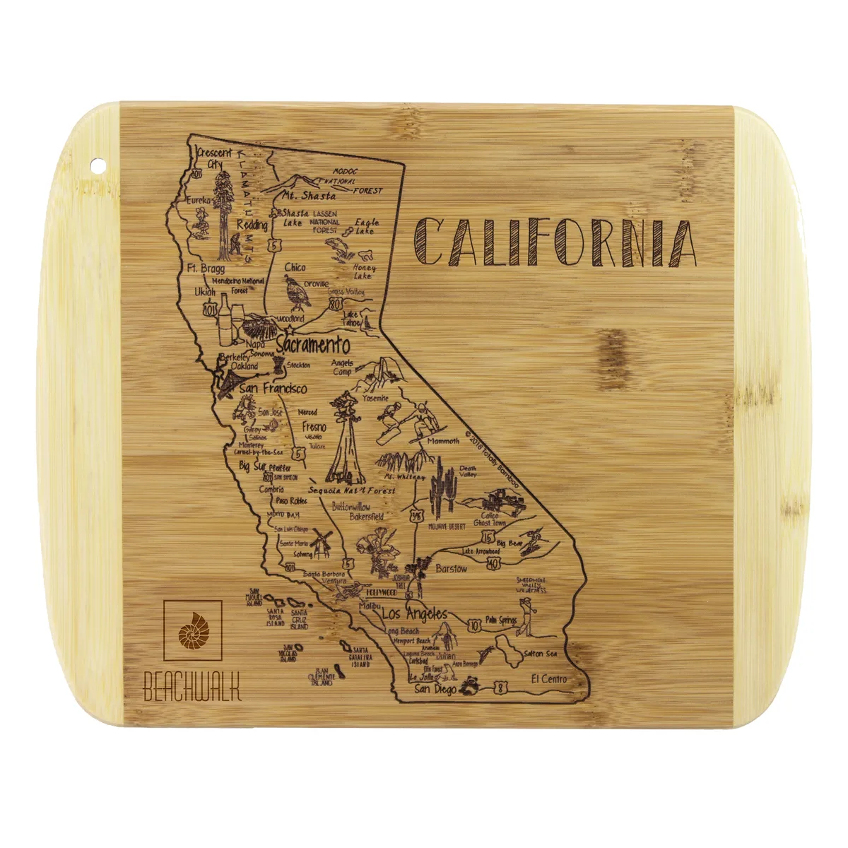 A Slice of Life California Serving & Cutting Board