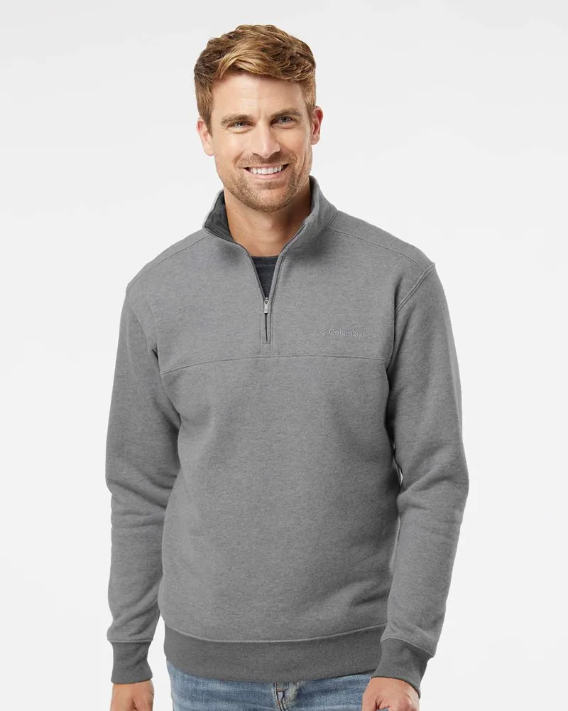 Charcoal Gray Heather Logo Front