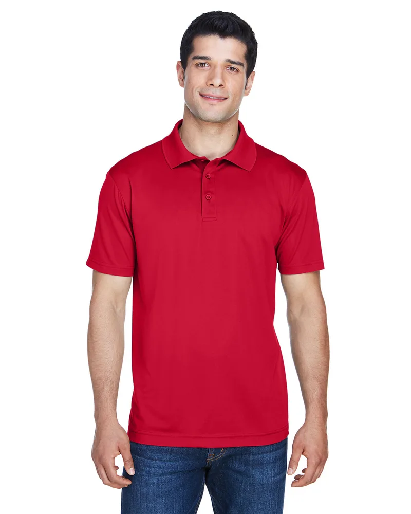 Harriton Men's Polyester Jersey Polo Shirt view 5
