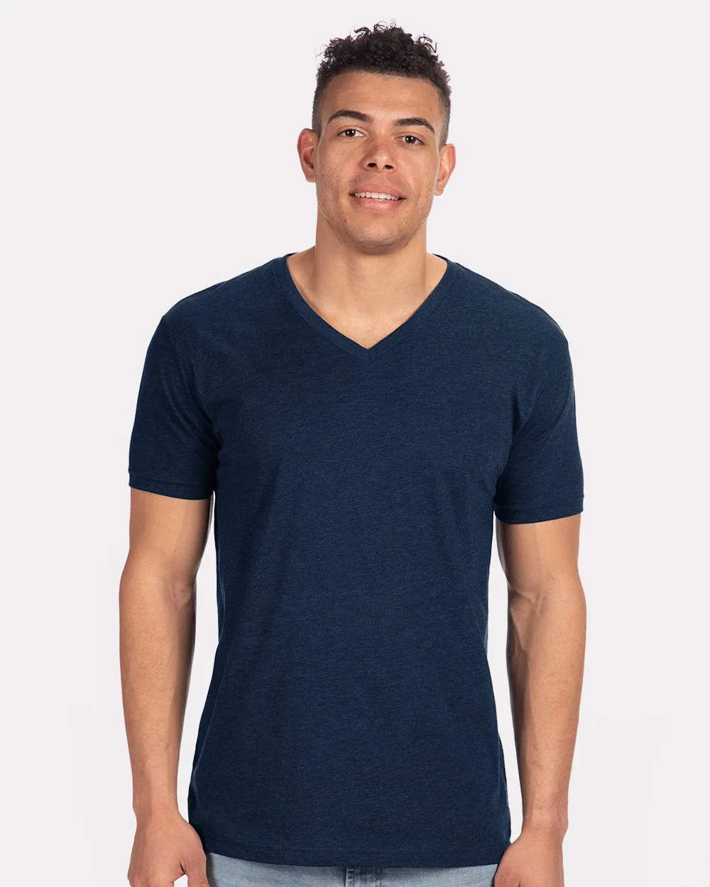 Next Level Apparel® Men's CVC V-Neck Short Sleeve T-Shirt view 2