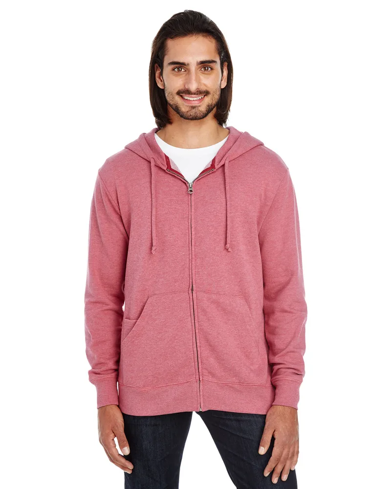 THREADFAST Unisex Triblend French Terry Full-Zip view 4
