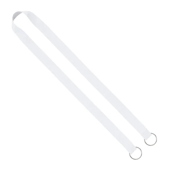 IMPORT Rush 3/4" Dye-Sublimated Double-Ended Lanyard with Dual Sewn Silver Metal Split-Ring view 3