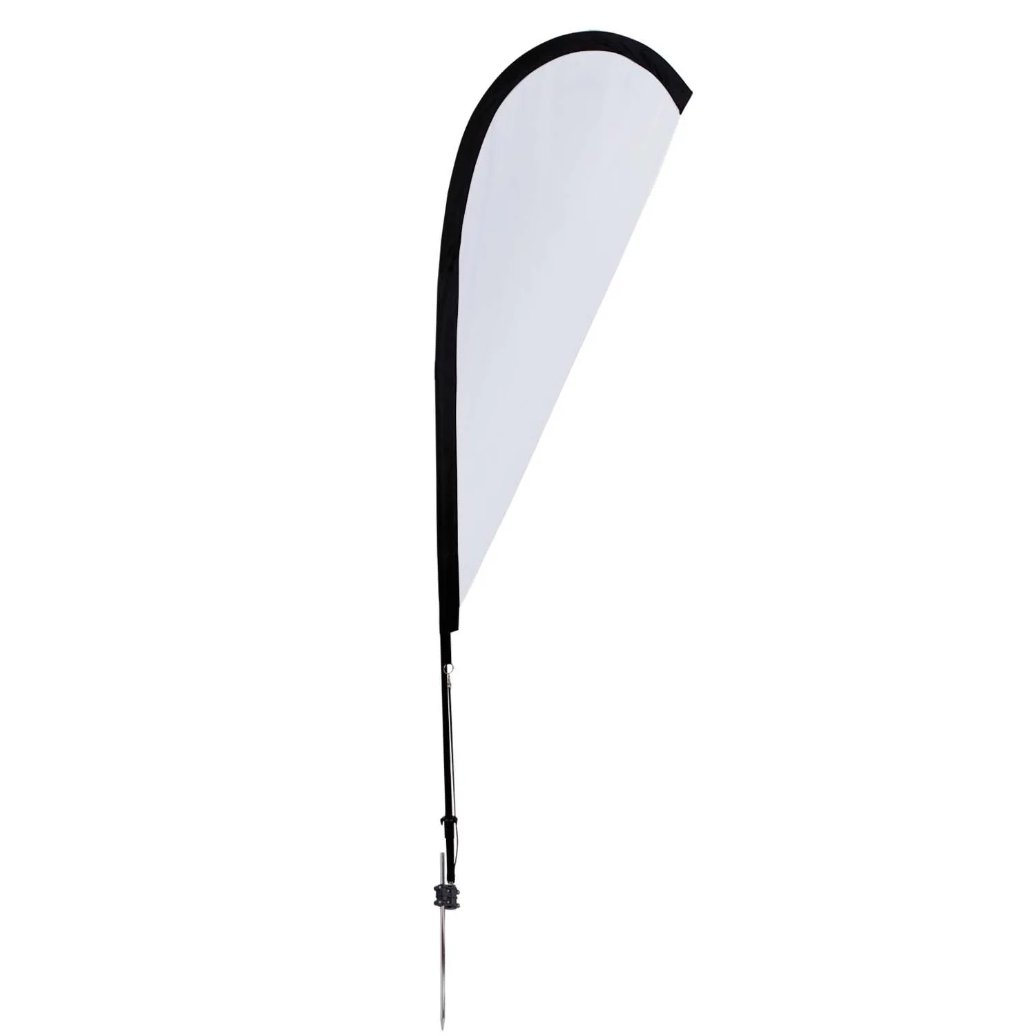 6' Elite Teardrop Nylon Sail Sign Flag, 1-Sided, Spike view 2