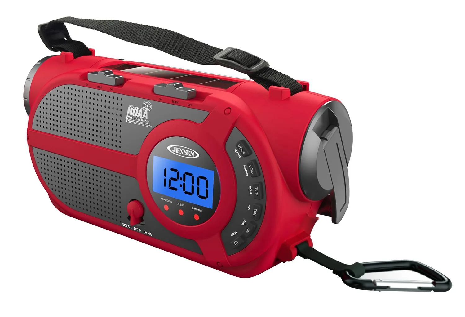 Jensen Audio Am/Fm Weather Band/Weather Alert Radio w/4-Way Power And Built In Flashlight