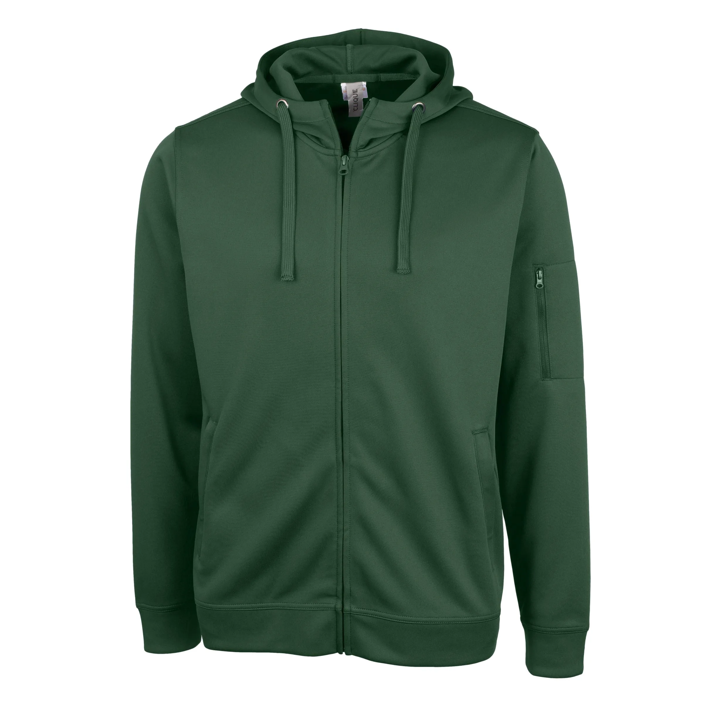 Clique Lift Eco Performance Full Zip Unisex Hoodie Sweatshirt view 2