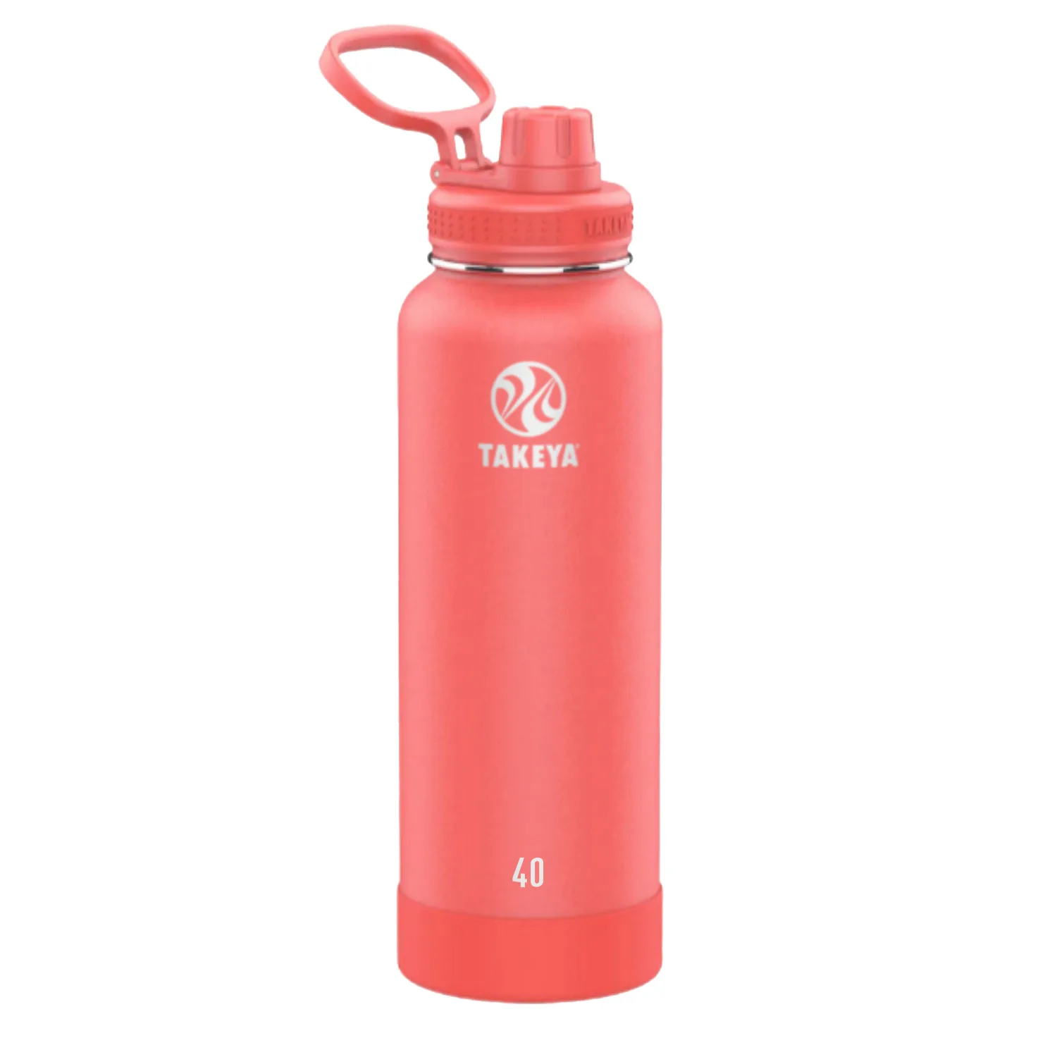 40 oz Takeya® Stainless Steel Insulated Active Water Bottle w/ Spout Lid view 7