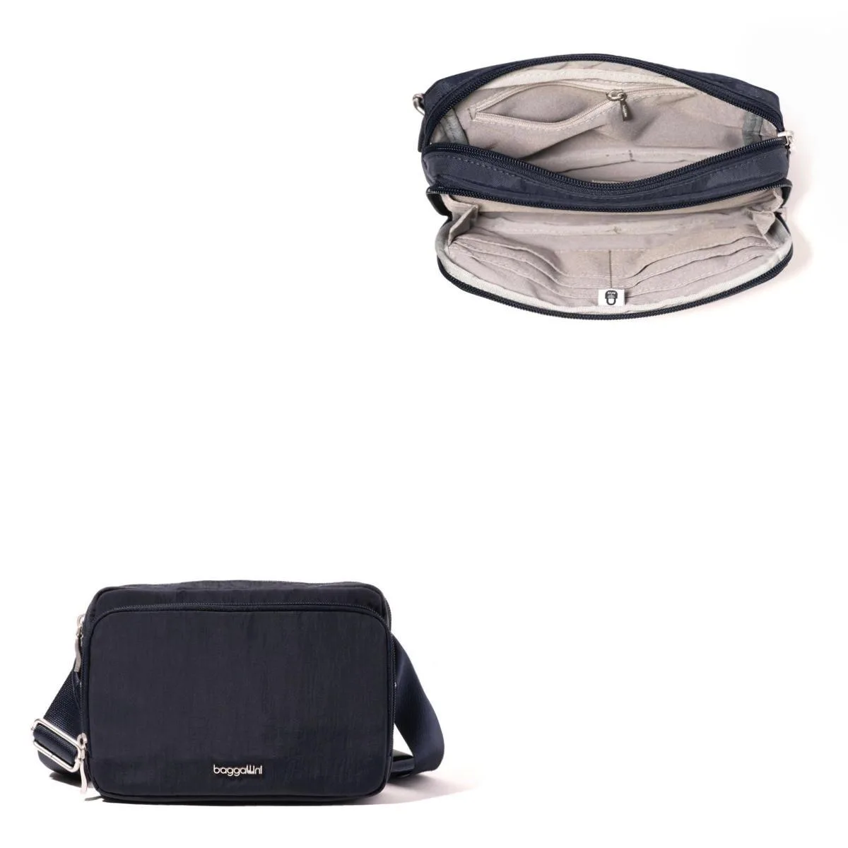 Baggallini Modern Belt Bag - French Navy Blue