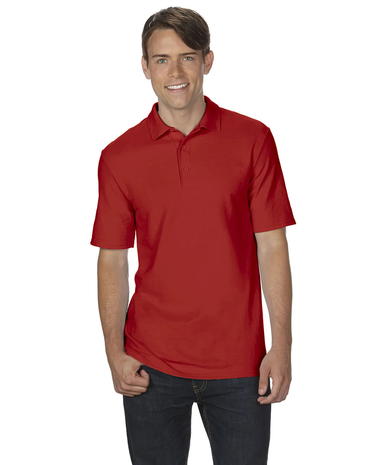 Gildan Adult Double Piqué Polo view 2