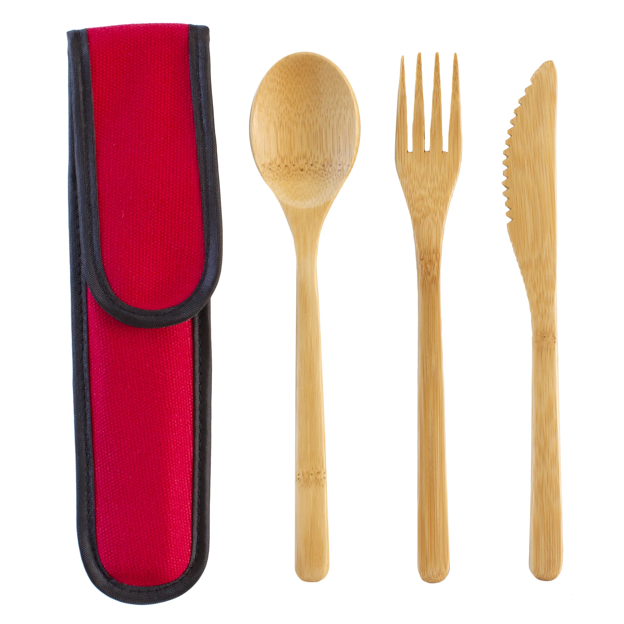 Take-Along Flatware Set w/Red Travel Case view 2