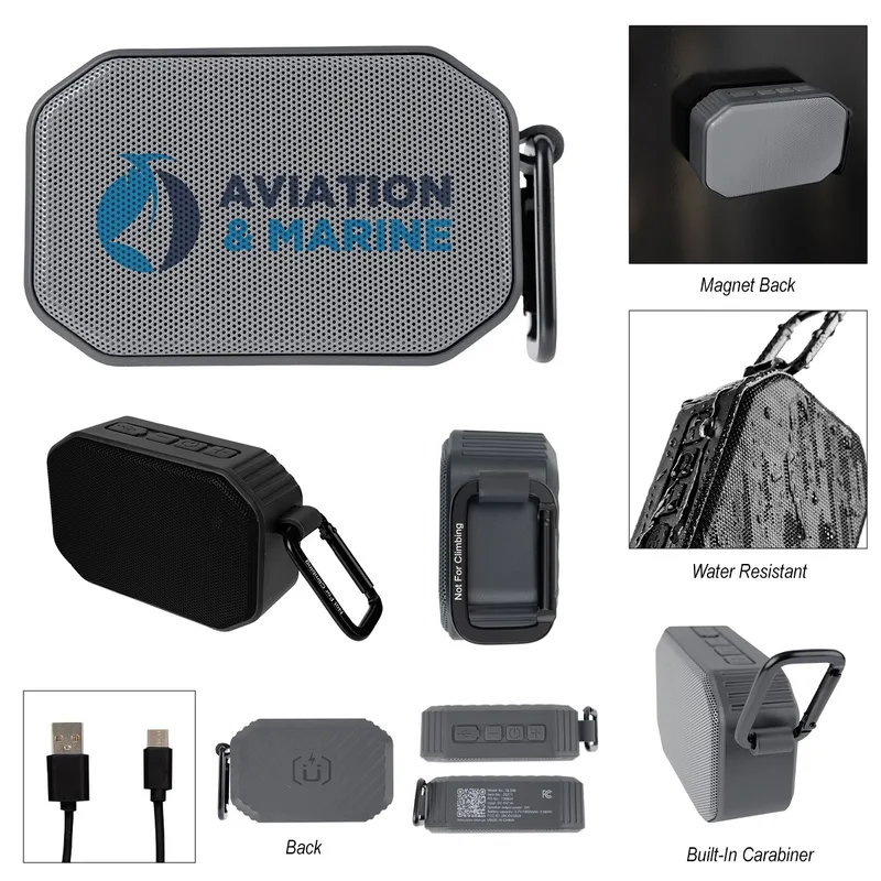 Mini Magnet Speaker With Carabiner view 2