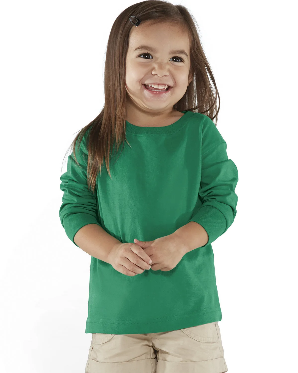 Rabbit Skins Toddler Long-Sleeve Fine Jersey T-Shirt view 7