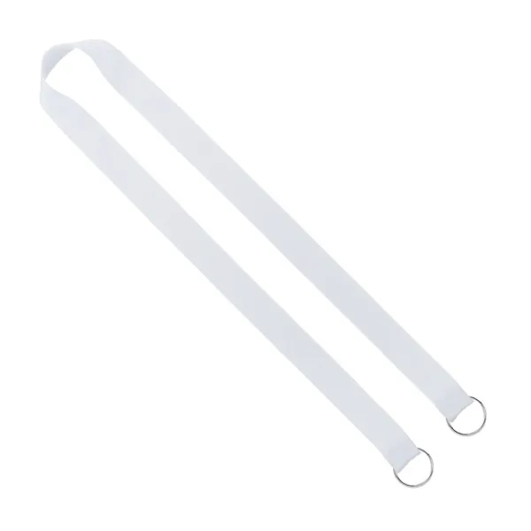 IMPORT Rush 1" Dye-Sublimated 2-Ended Lanyard with Dual Sewn Silver Metal Crimp & Split-Ring view 2