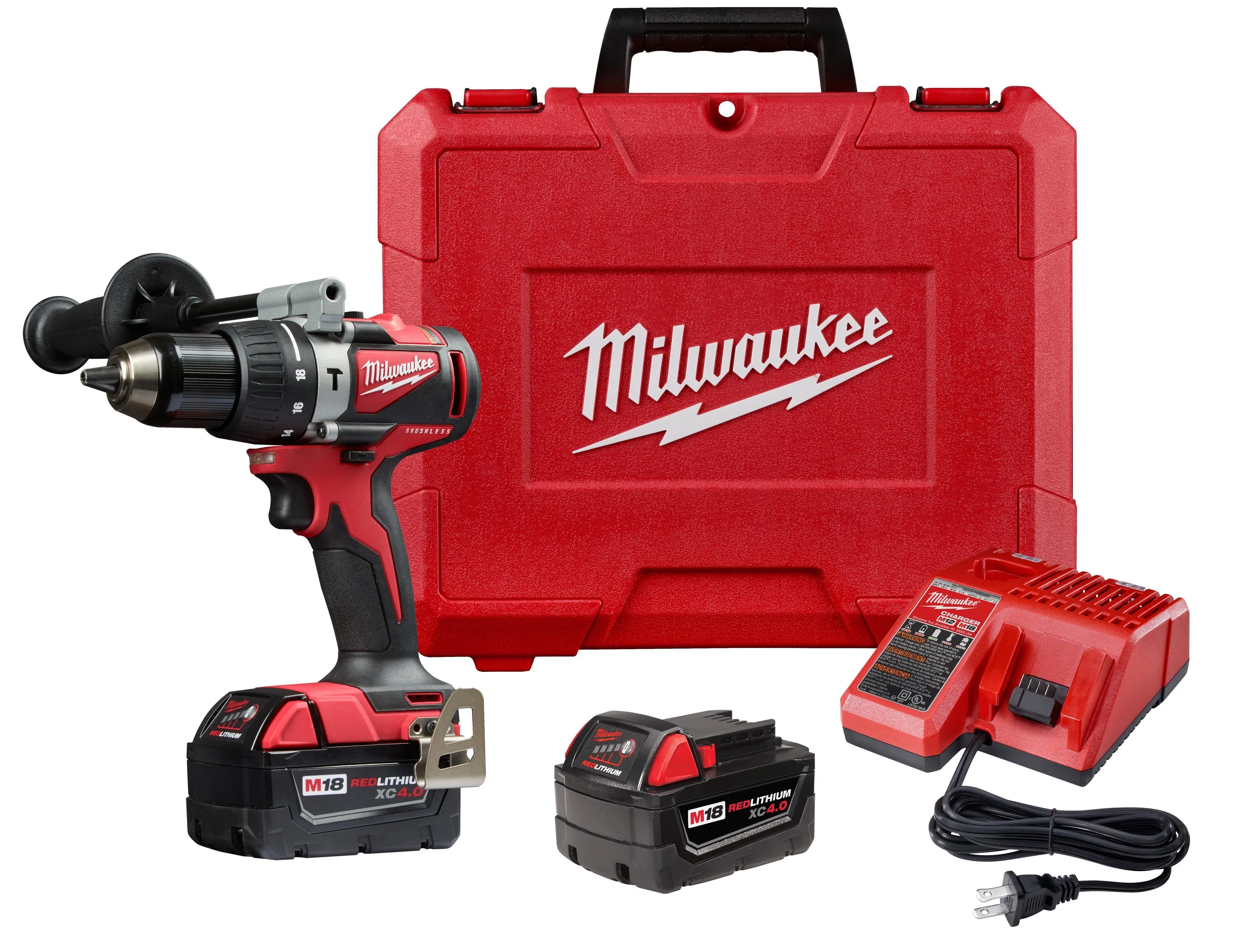 Milwaukee M18 Brushless 1/2" Hammer Drill Kit