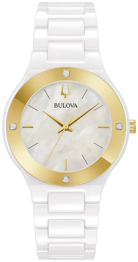 Bulova Watches Ladies' Modern Ceramic Bracelet Watch - Gold